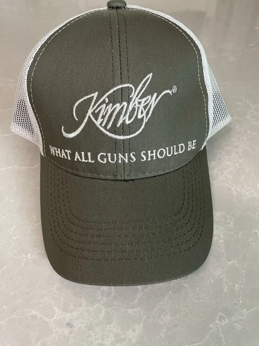 Kimber |What All Guns Should Be| Snapback Trucker Hat/Cap Green